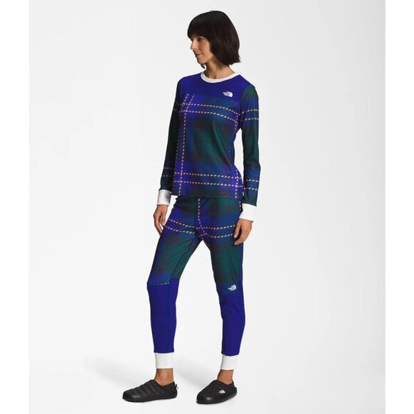 The North Face Women's Plaid Waffle Base Layer Set - Size XS- New with tag - Picture 2 of 3
